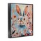 Stupell Industries Blue Rabbit & Wildflowers Framed Giclee, design by Sara Culpepper